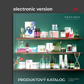 Produktkatalog Peptide 2025. Elektronische Version in Tschechisch.