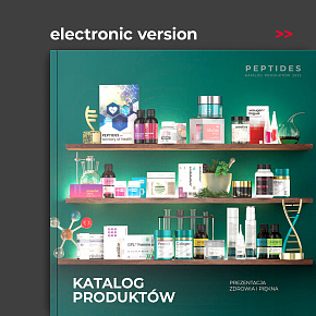 Produktkatalog Peptide 2025. Elektronische Version in Polnisch.