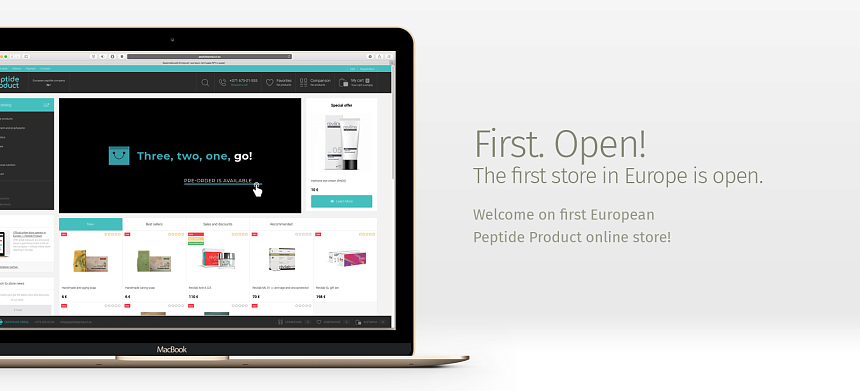Offizielle Online-Shop-Eröffnung in Europa – Peptidprodukt