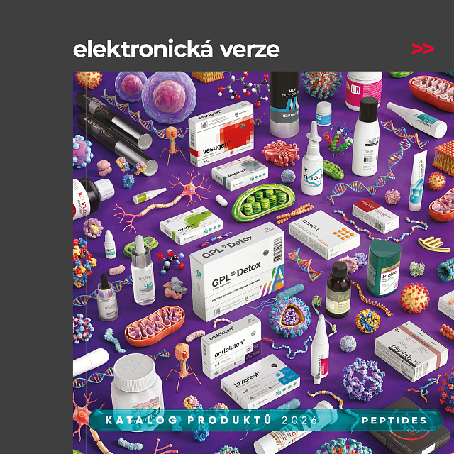 Produktkatalog Peptide 2026. Elektronische Version in Tschechisch.