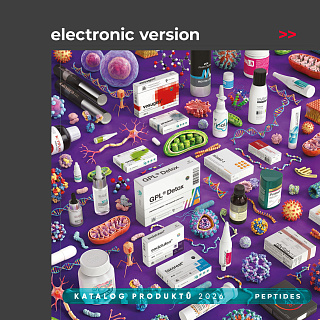 Produktkatalog Peptide 2026. Elektronische Version in Tschechisch.