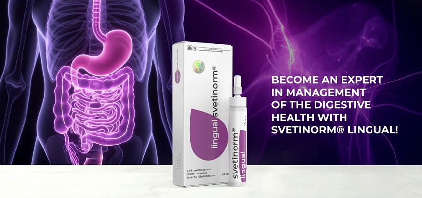 Werden Sie mit Svetinorm® lingual zum Experten im Management der Gesundheit des Verdauungssystems!